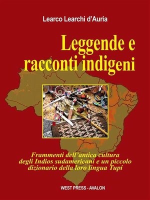 cover image of Leggende e racconti indigeni